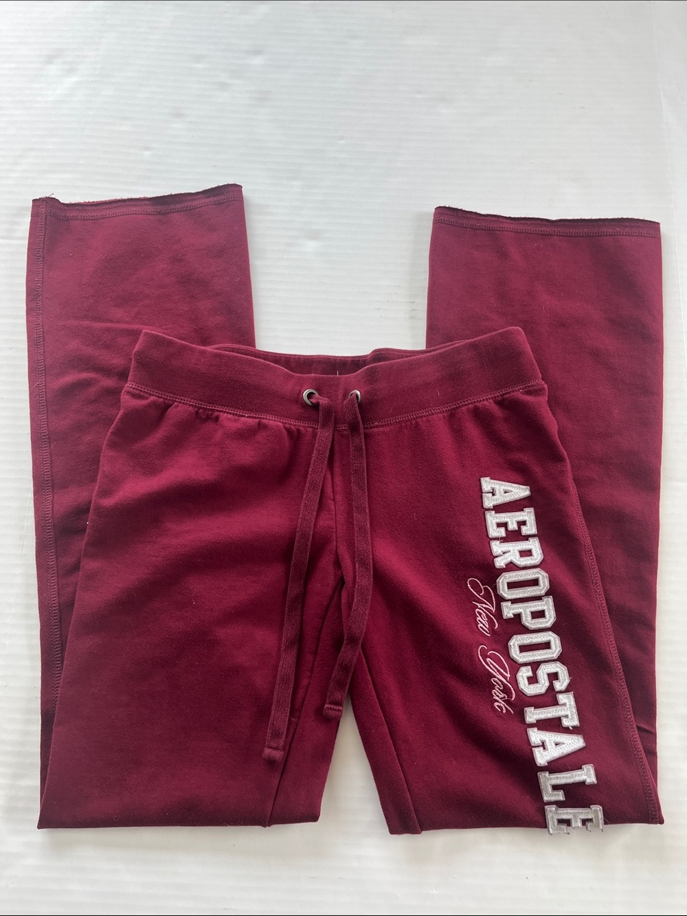 Aeropostale Burgundy Fit and Flare Sweatpants